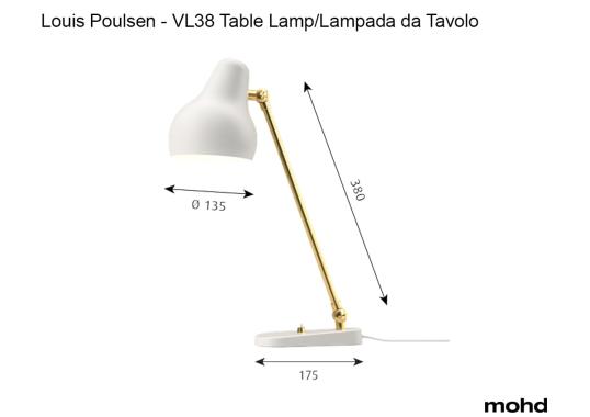Настольная лампа модель VL38 Lampada da Tavolo Louis Poulsen от фабрики Louis Poulsen