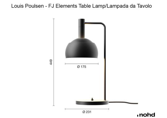 Настольная лампа модель FJ Elements Table Lamp от фабрики Louis Poulsen