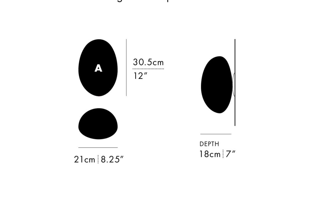 Потолочный светильник модель Pebble Ceiling/Wall Lamp - Model A от фабрики A-N-D