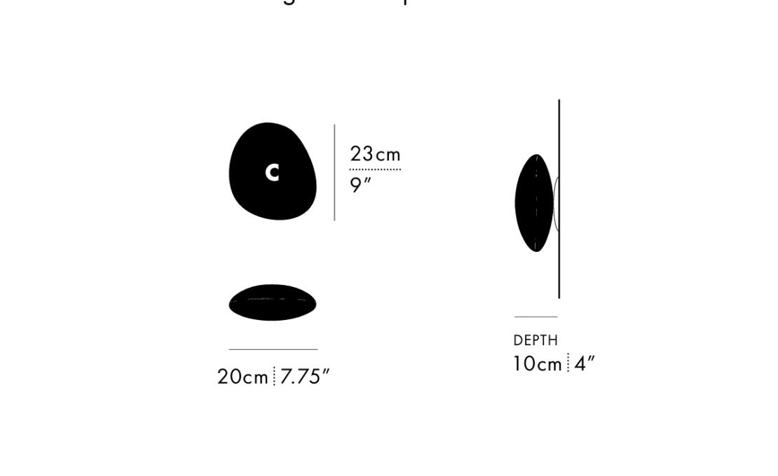 Потолочный светильник модель Pebble Ceiling/Wall Lamp - Model C от фабрики A-N-D