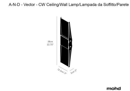 Потолочный светильник модель Vector - CW Ceiling/Wall Lamp от фабрики A-N-D