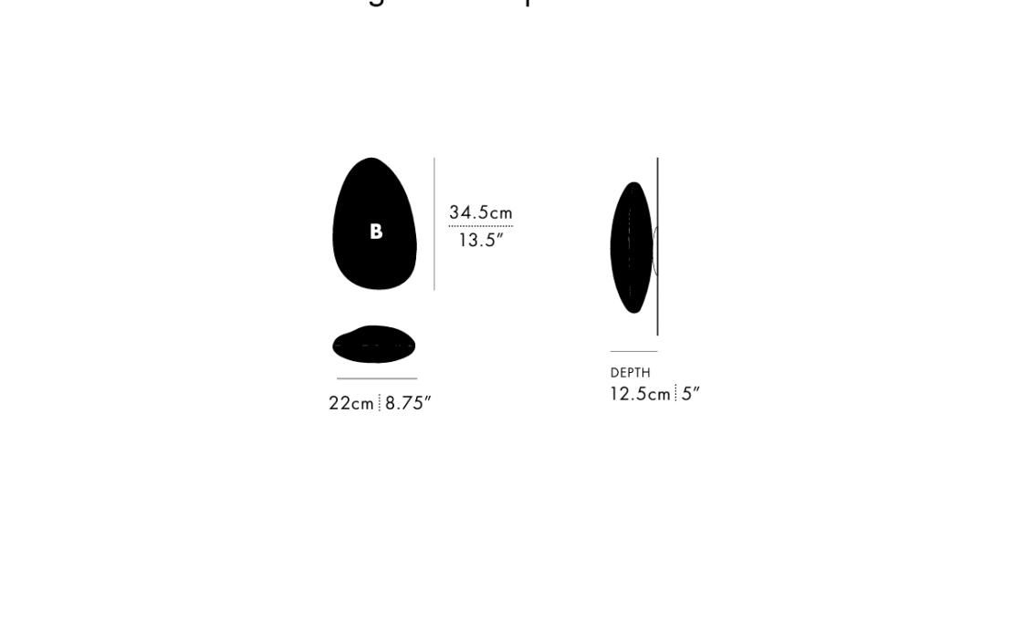 Потолочный светильник модель Pebble Ceiling/Wall Lamp - Model B от фабрики A-N-D