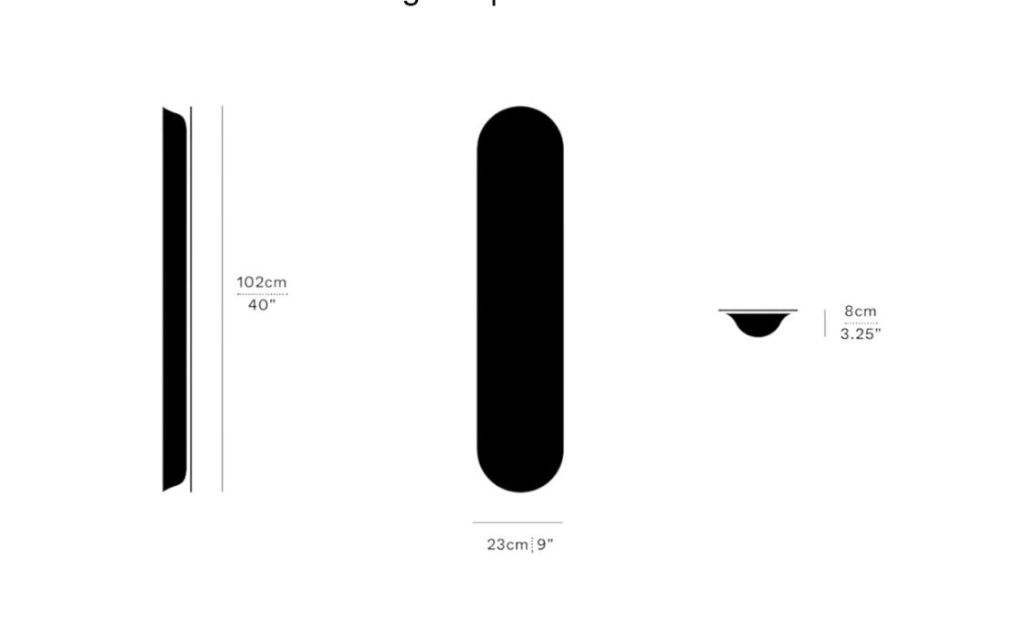 Потолочный светильник модель Vale 1 Wall/Ceiling Lamp - Vertical от фабрики A-N-D