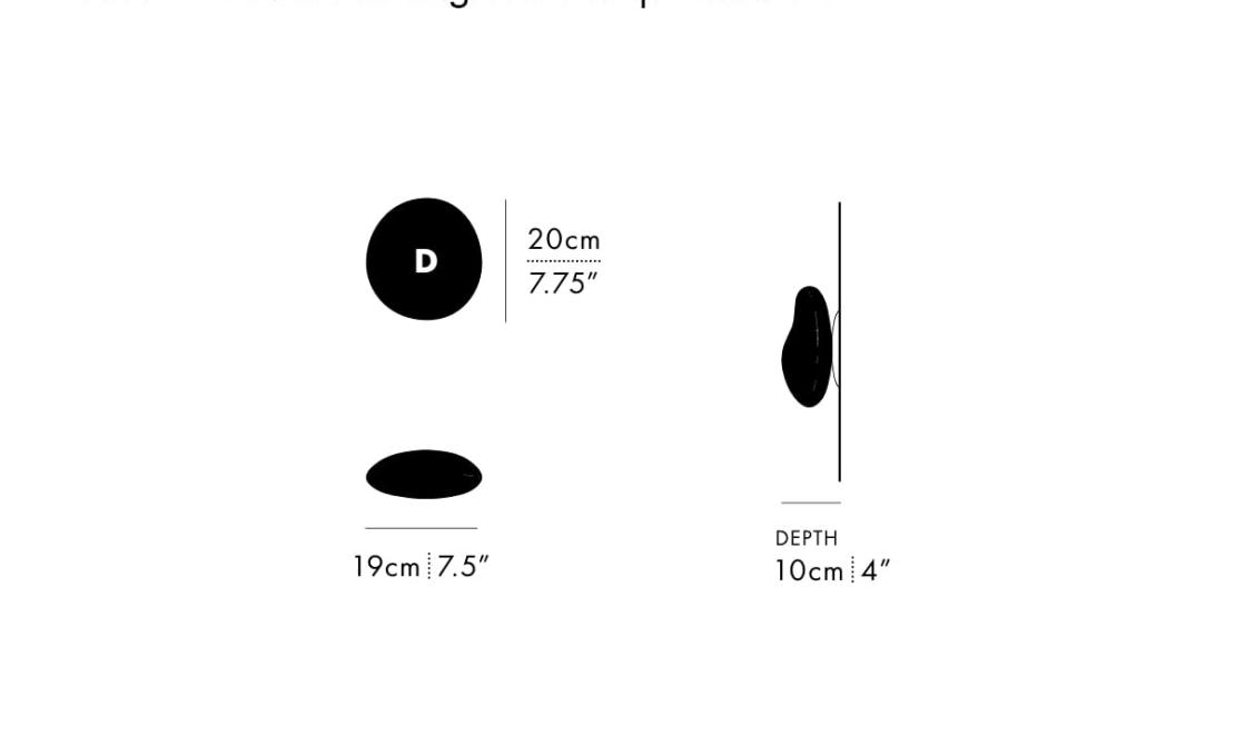Потолочный светильник модель Pebble Ceiling/Wall Lamp - Model D от фабрики A-N-D