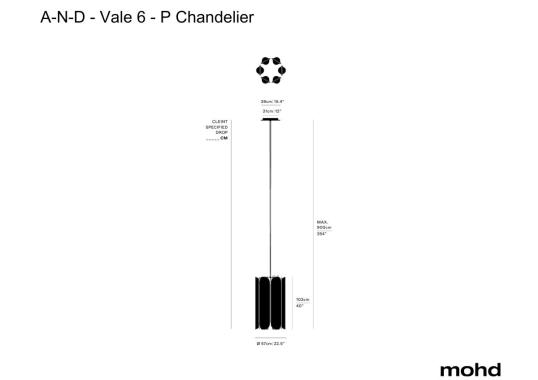 Люстра Vale 6 - P Chandelier от A-N-D image 1