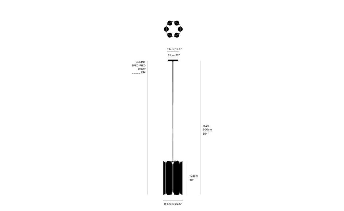 Люстра модель Vale 6 - P Chandelier от фабрики A-N-D