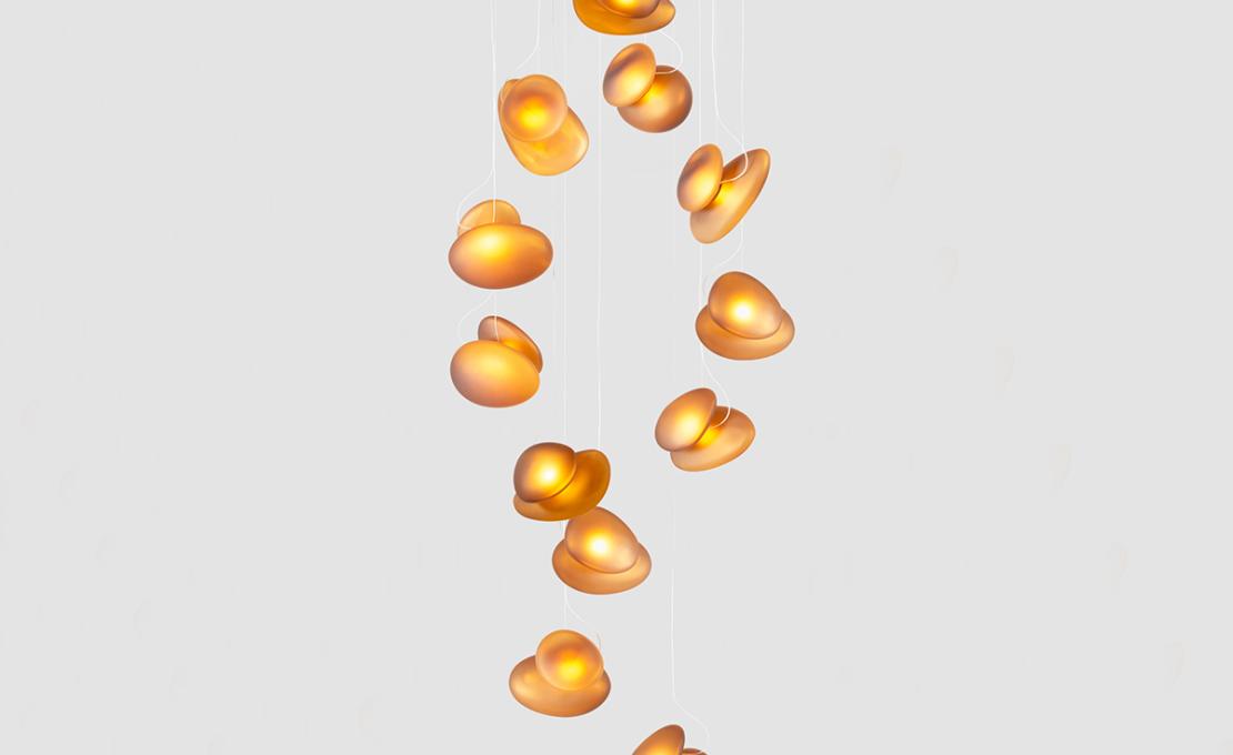 Люстра модель Pebble Chandelier 12P Double Helix UNV US 120V от фабрики A-N-D