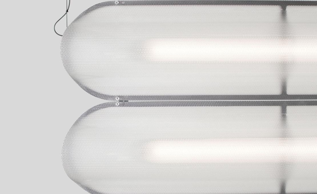 Подвесной светильник модель Vale 2 Horizontal Side to Side Suspension Lamp от фабрики A-N-D
