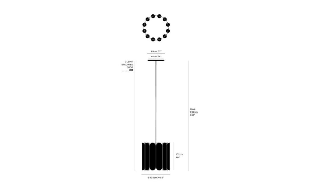 Люстра модель Vale 12 - P Chandelier от фабрики A-N-D