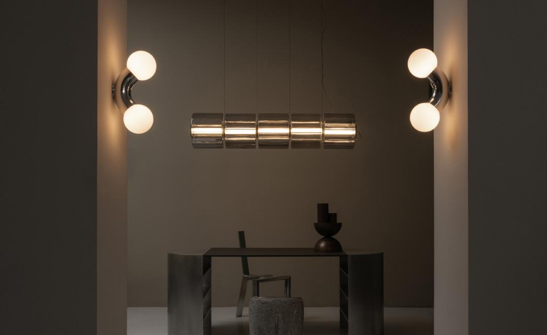Подвесной светильник модель Column 300 Horizontal P-H 5 Suspension Lamp от фабрики A-N-D