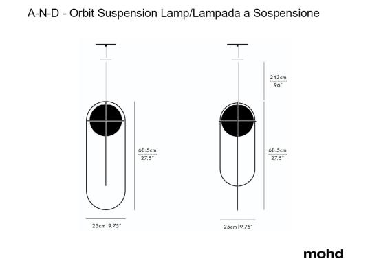 Подвесной светильник модель Orbit Suspension Lamp от фабрики A-N-D