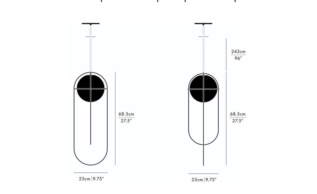 Подвесной светильник модель Orbit Suspension Lamp от фабрики A-N-D