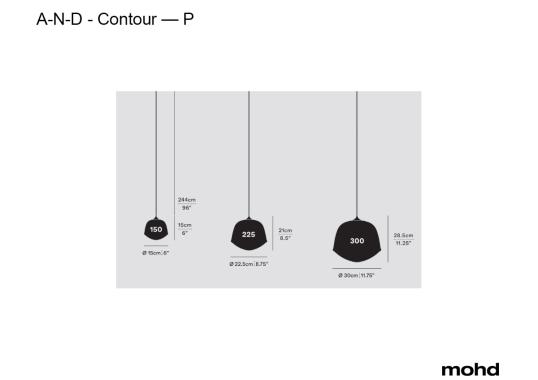 Подвесной светильник модель Contour - P Suspension Lamp от фабрики A-N-D