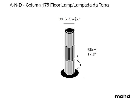 Торшер модель Column 175 Floor Lamp от фабрики A-N-D