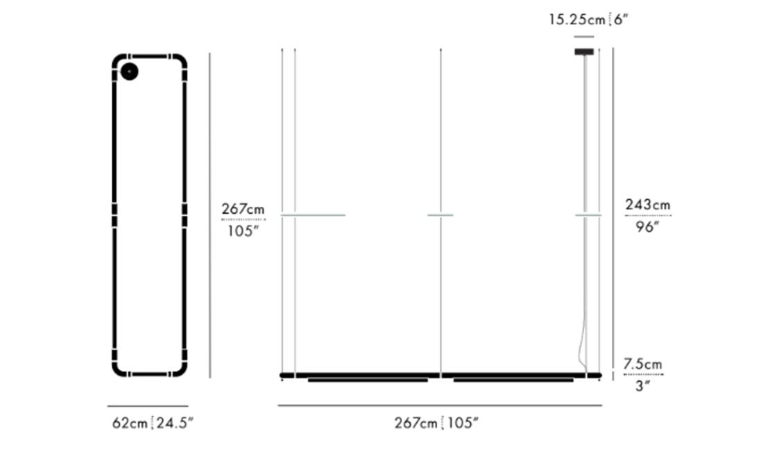 Подвесной светильник модель Pipeline CM8 Suspension Lamp от фабрики A-N-D