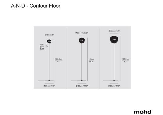 Торшер модель Contour Floor Lamp and от фабрики A-N-D