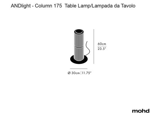 Настольная лампа модель Column 175 Table Lamp от фабрики A-N-D