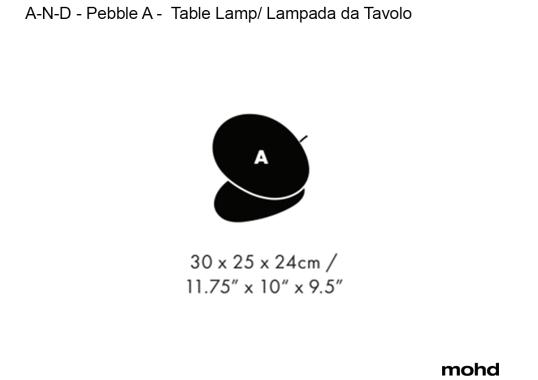 Настольная лампа модель Pebble A Table Lamp от фабрики A-N-D