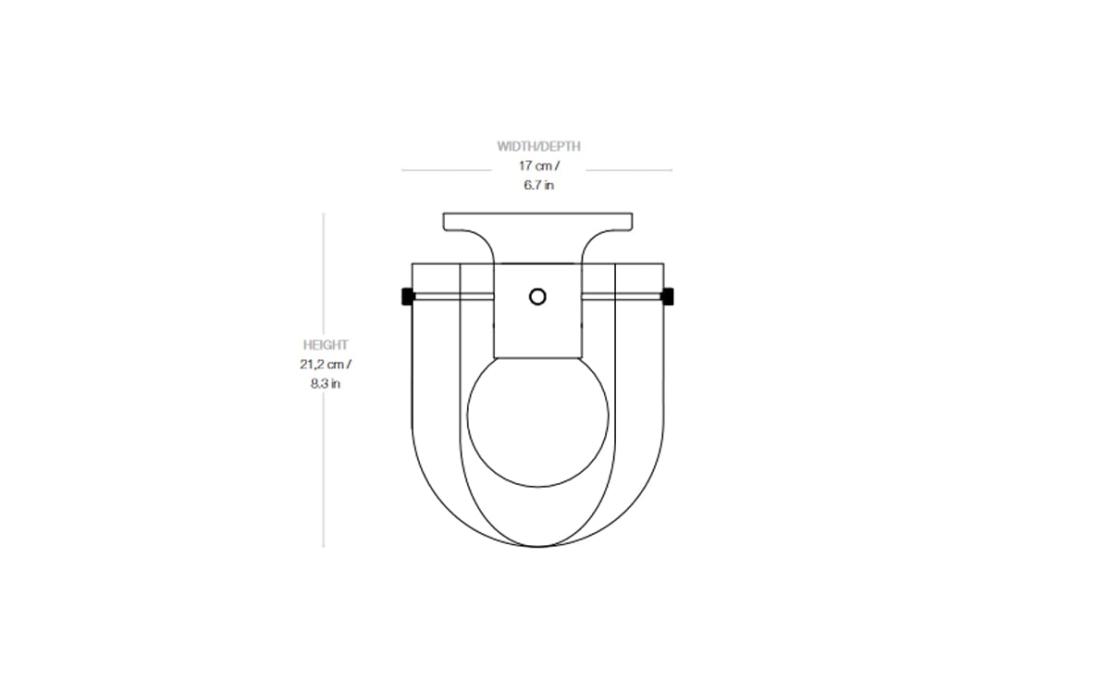 Потолочный светильник модель Seine Ceiling Lamp от фабрики Gubi