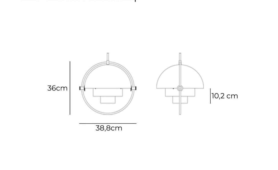 Подвесной светильник модель Multi-Lite Lampada a Sospensione от фабрики Gubi