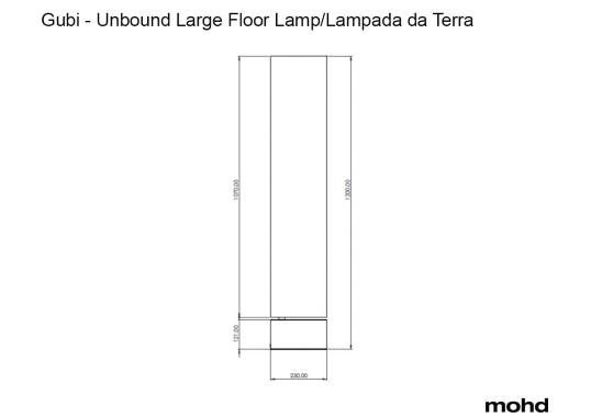 Торшер модель Unbound Large Floor Lamp от фабрики Gubi