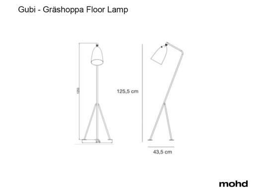 Торшер модель Grossman Grashoppa Floor Lamp от фабрики Gubi