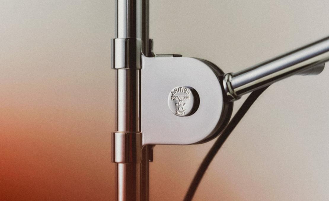 Торшер модель Bestlite BL3 Floor Lamp Chrome Base - M от фабрики Gubi