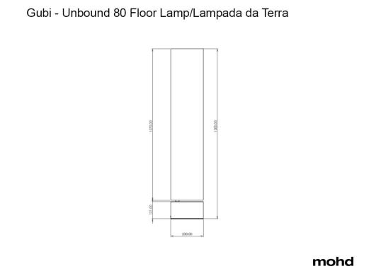 Торшер модель Unbound 80 Floor Lamp от фабрики Gubi