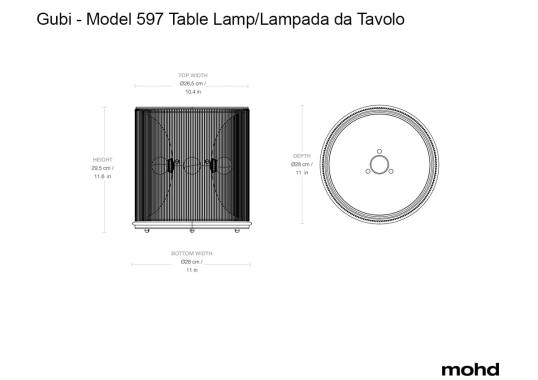 Настольная лампа модель 848427 от фабрики Gubi