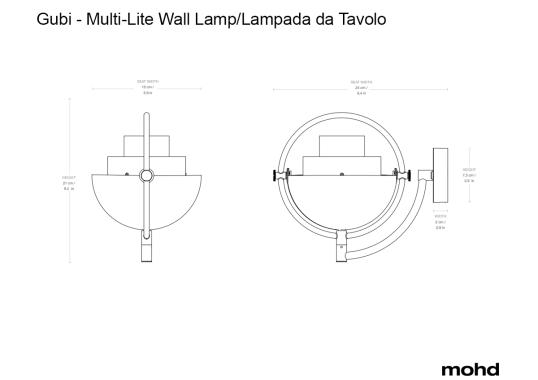Бра модель Multi-Lite Wall Lamp от фабрики Gubi