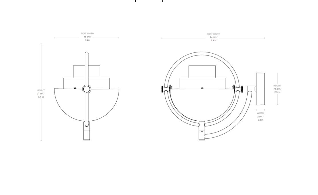 Бра модель Multi-Lite Wall Lamp от фабрики Gubi