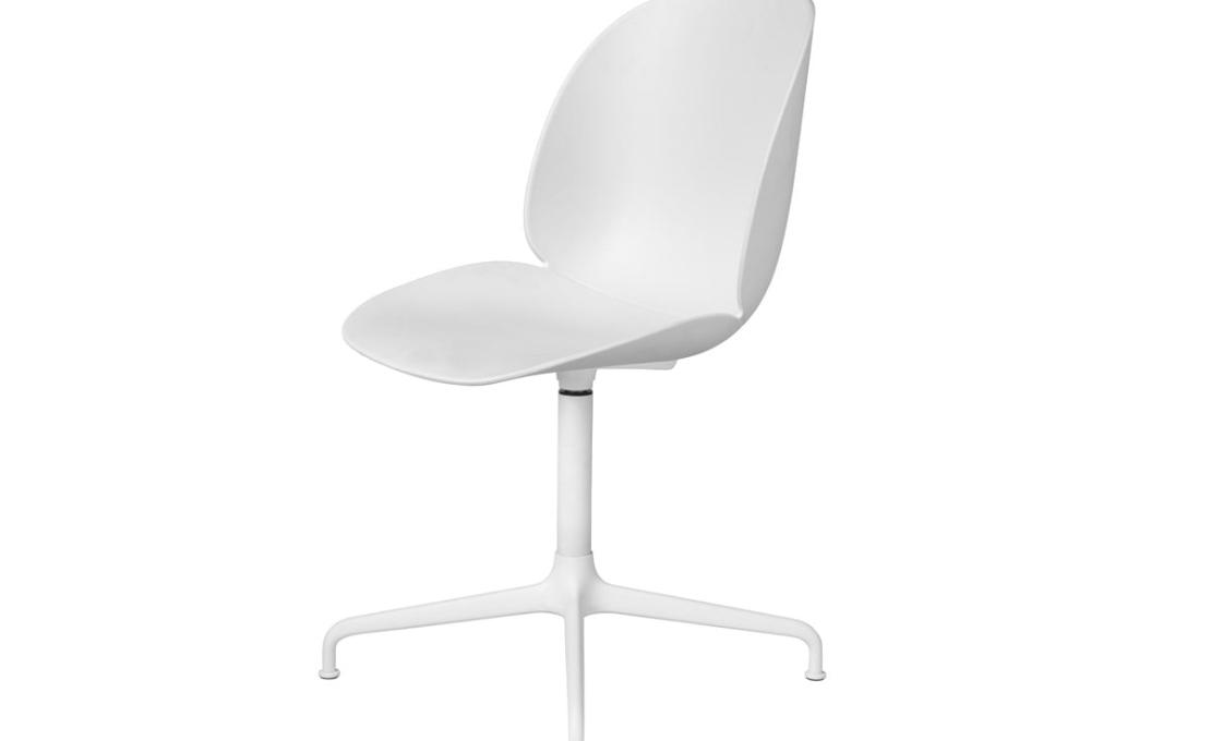 Стул модель Beetle Unupholstered Dining Chair - Casted Swivel Base от фабрики Gubi