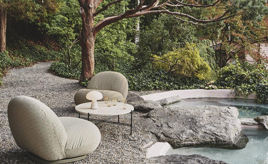 Кресло модель Pacha Outdoor Lounge Chair - Armchair with Armrest от фабрики Gubi