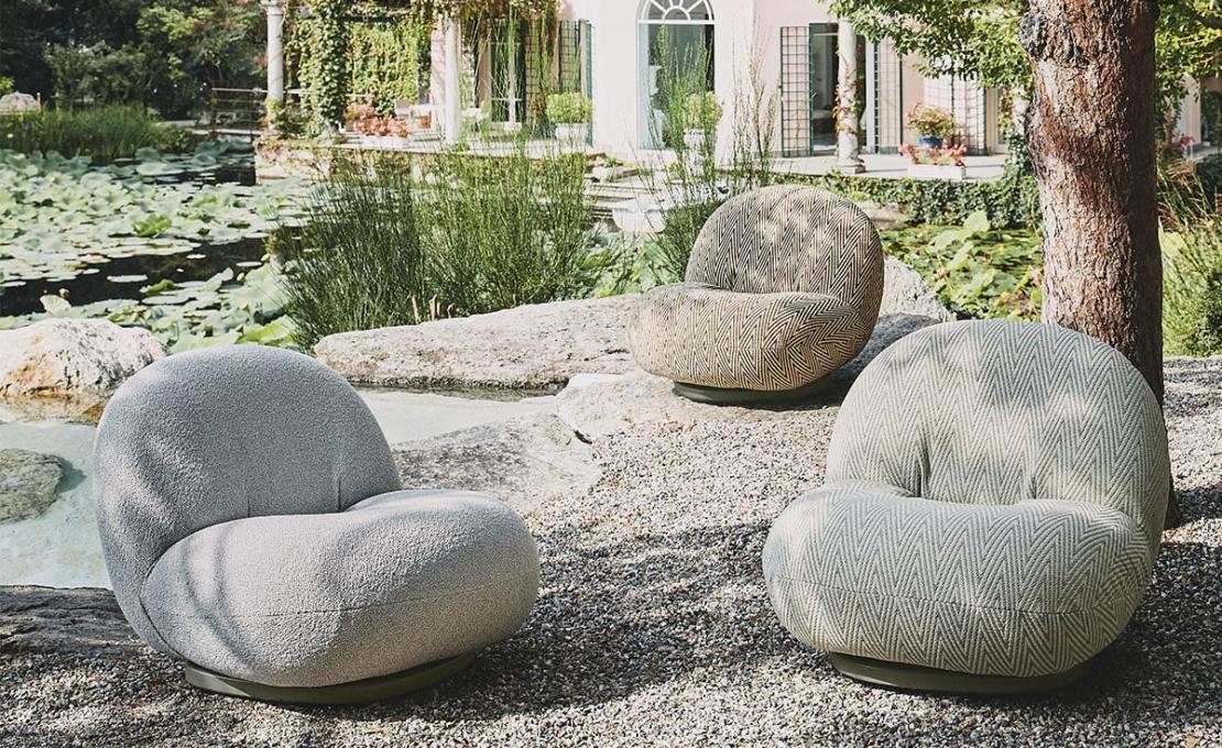 Кресло модель Pacha Outdoor Lounge Chair - Armchair with Armrest от фабрики Gubi