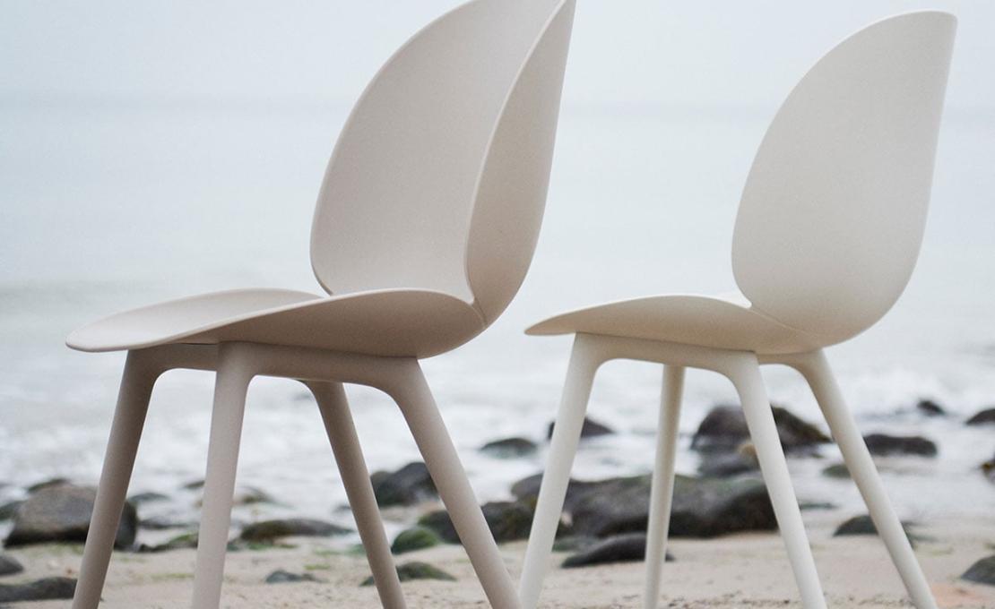 Стул модель Beetle Unupholstered Chair Outdoor - Plastic Base от фабрики Gubi