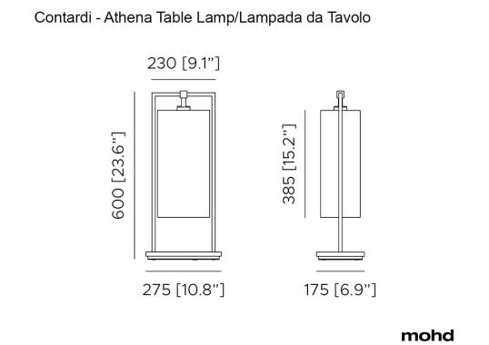 Настольная лампа модель Athena Lampada da Tavolo от фабрики Contardi