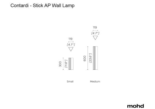 Бра модель StickAPWallLamp от фабрики Contardi