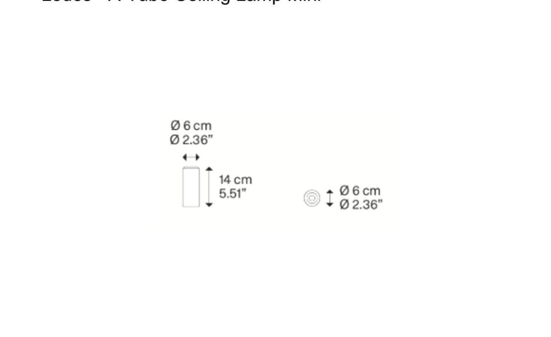Потолочный светильник модель A-Tube Ceiling Lamp Mini от фабрики Lodes
