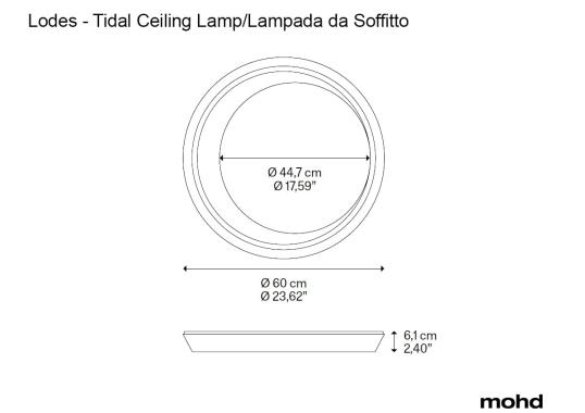 Потолочный светильник модель Tidal Ceiling Lamp от фабрики Lodes