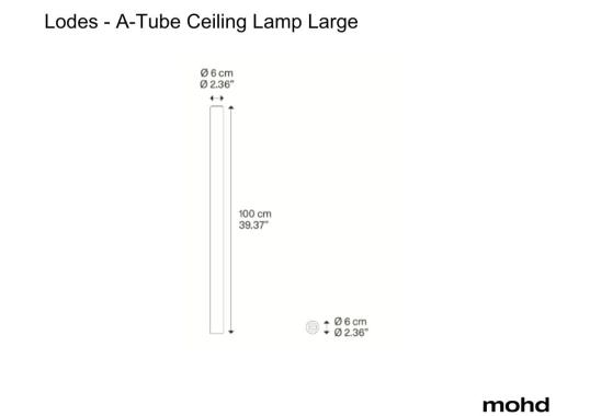Потолочный светильник A-Tube Ceiling Lamp Large от Lodes image 1