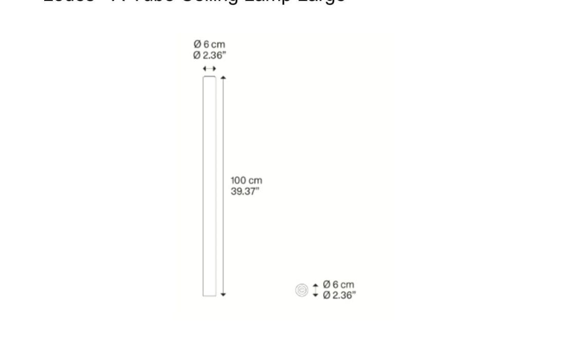 Потолочный светильник модель A-Tube Ceiling Lamp Large от фабрики Lodes