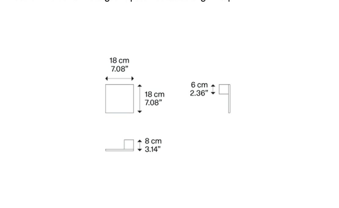 Потолочный светильник модель Single Square Wall/Ceiling Lamp от фабрики Lodes
