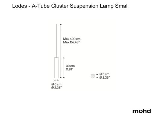 Подвесной светильник A-Tube Cluster Suspension Lamp Small от Lodes image 1