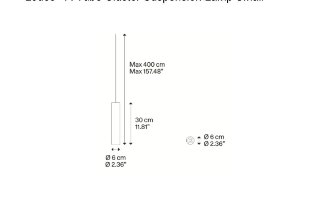 Подвесной светильник модель A-Tube Cluster Suspension Lamp Small от фабрики Lodes