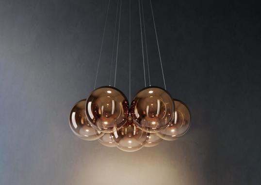 Подвесной светильник модель Random Cloud 7 Lights Ø23 Suspension Lamp от фабрики Lodes
