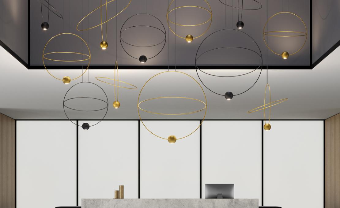 Подвесной светильник модель Elara Suspension Lamp - Medium от фабрики Lodes