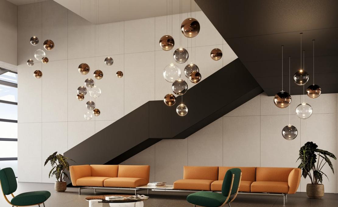 Подвесной светильник модель Random Solo 14 Suspension Lamp от фабрики Lodes