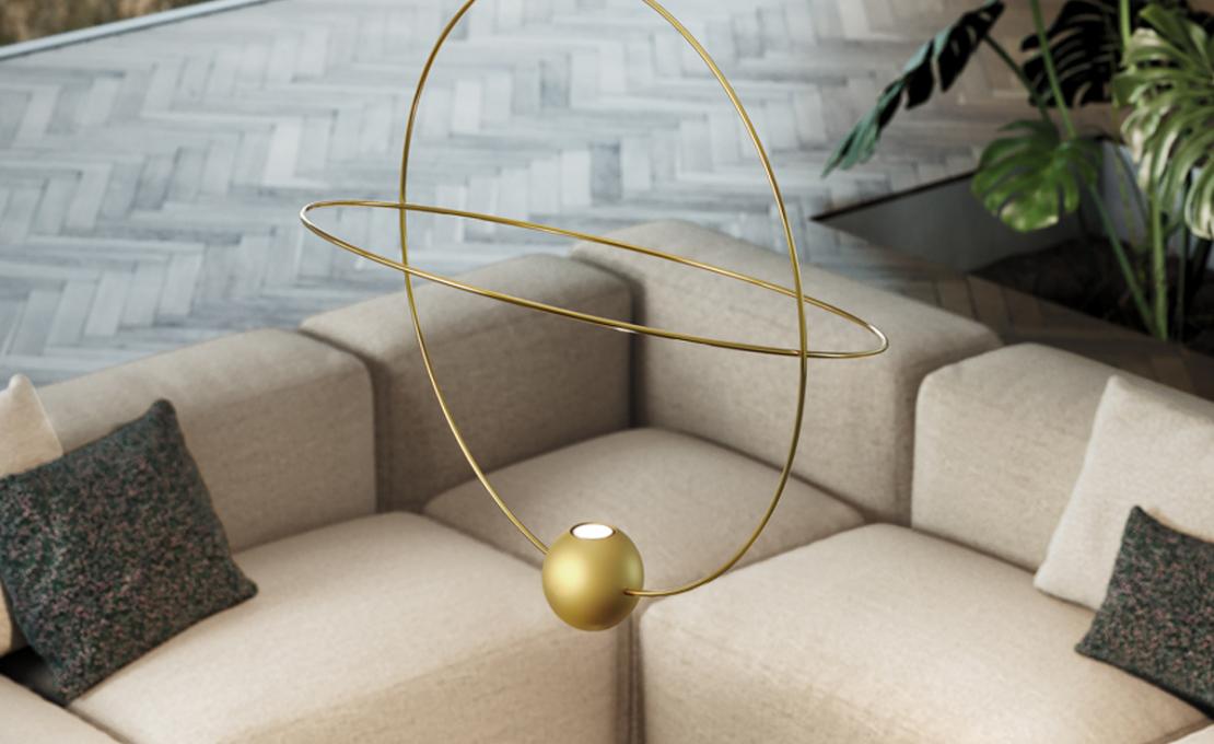 Подвесной светильник модель Elara Suspension Lamp - Medium от фабрики Lodes