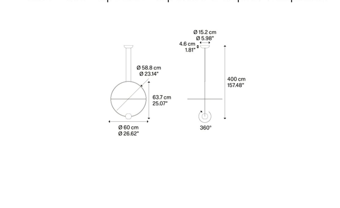 Подвесной светильник модель Elara Suspension Lamp - Medium от фабрики Lodes