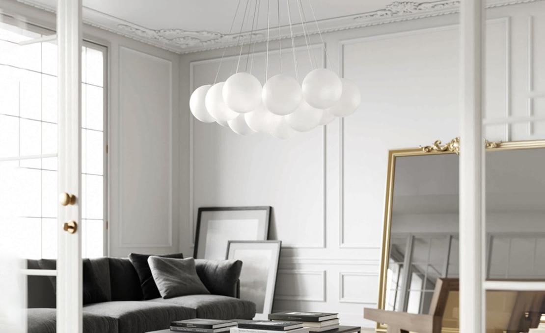 Подвесной светильник модель Random Cloud 19 Lights Ø28 Suspension Lamp от фабрики Lodes
